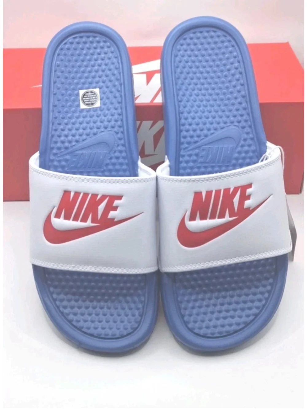Nike Blue And White Slide Sandals US Size 10 MPN 343880-410